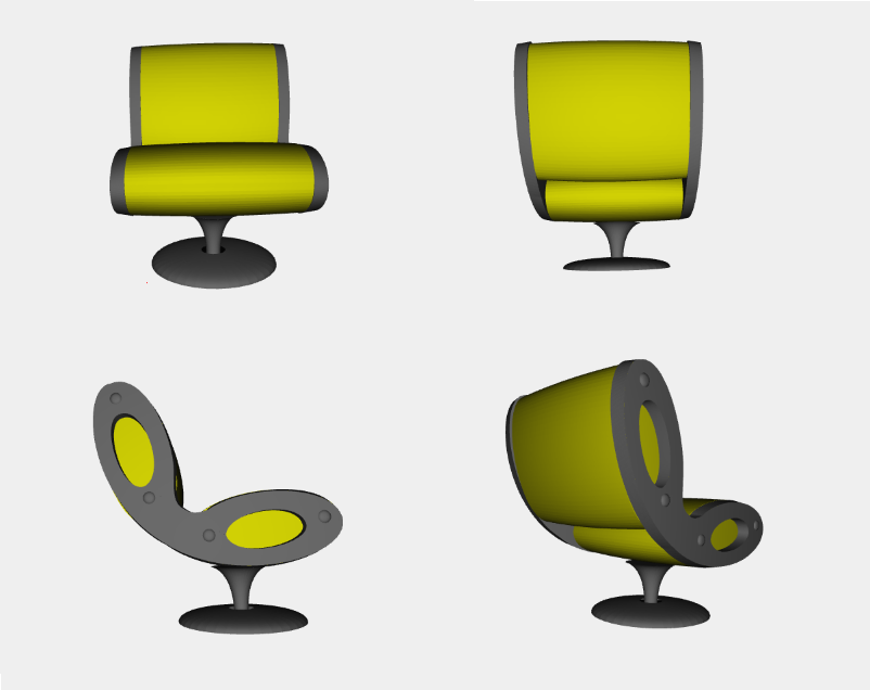 Gluon Lounge Chairs by Marc Newson