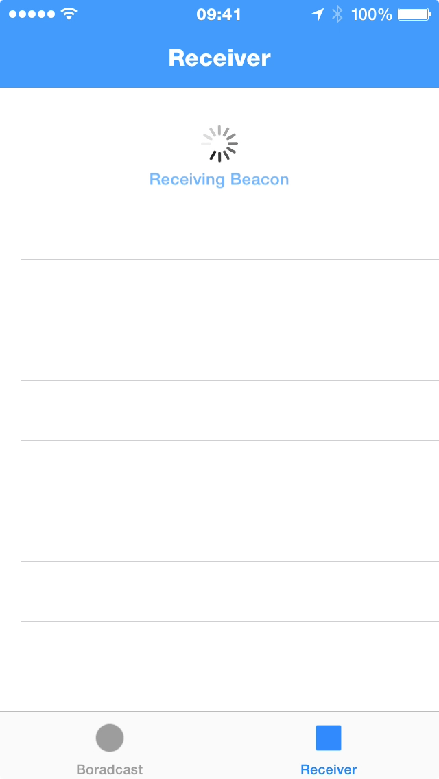 Receiving iBeacon