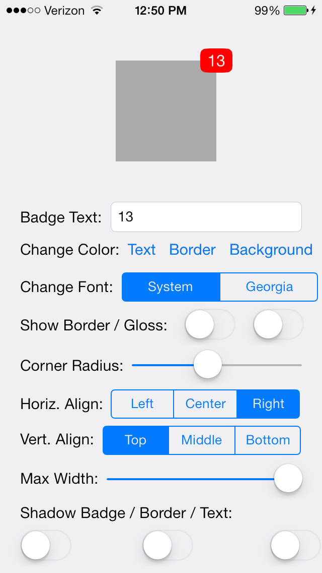 CornerRadius Customization