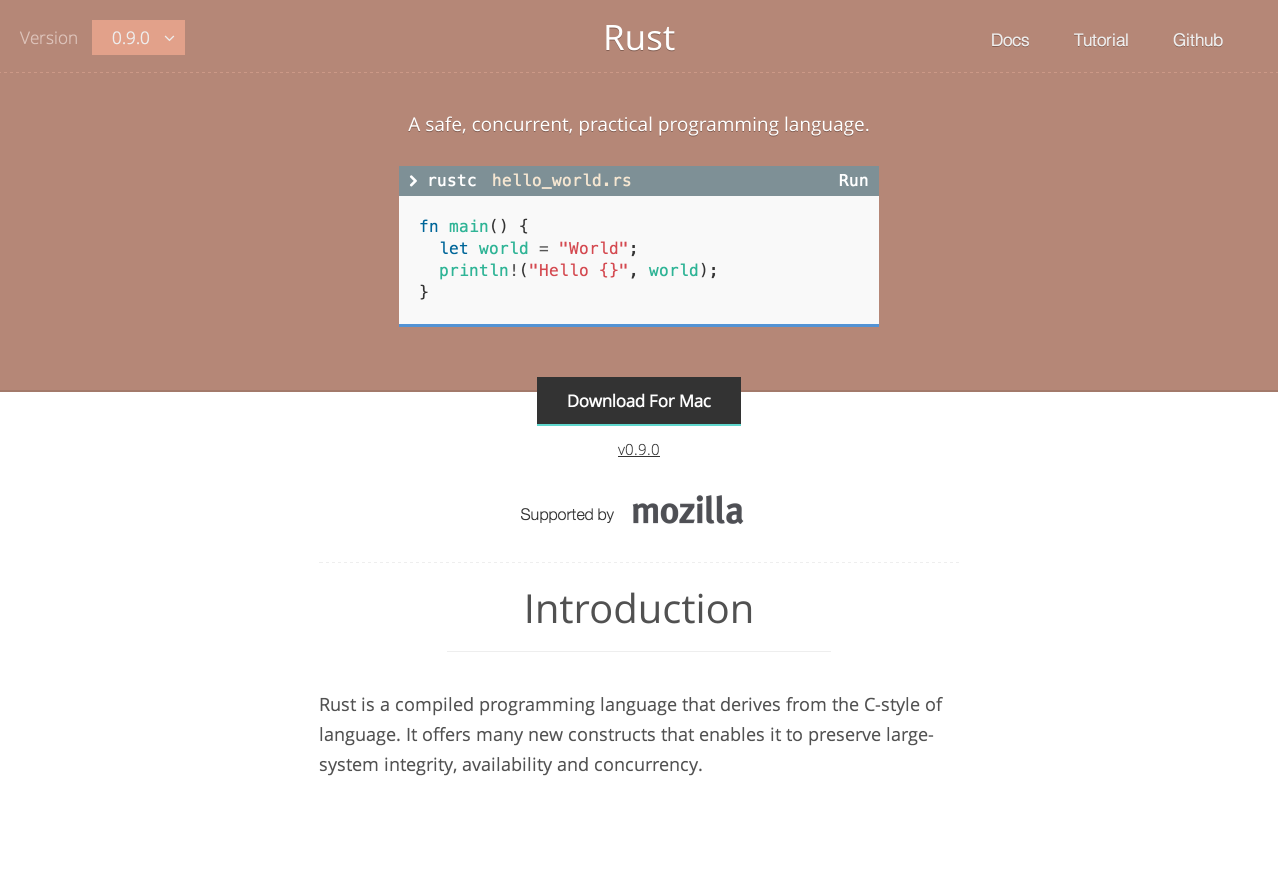 GitHub thehydroimpulse/rust website: Rust Website