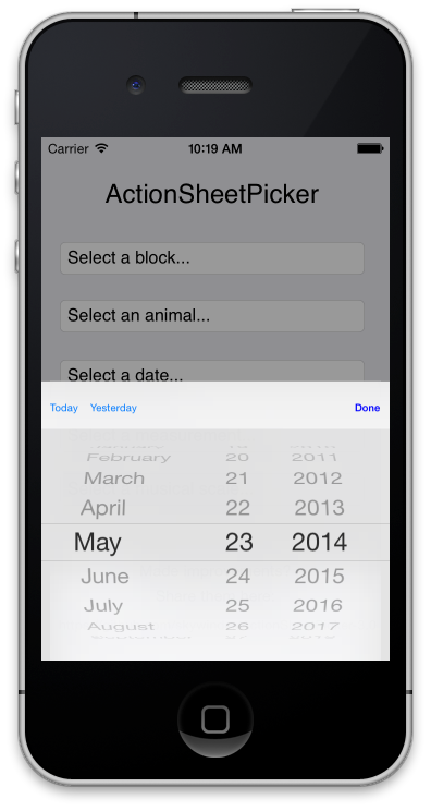 Actionsheetpicker On Cocoapods Org