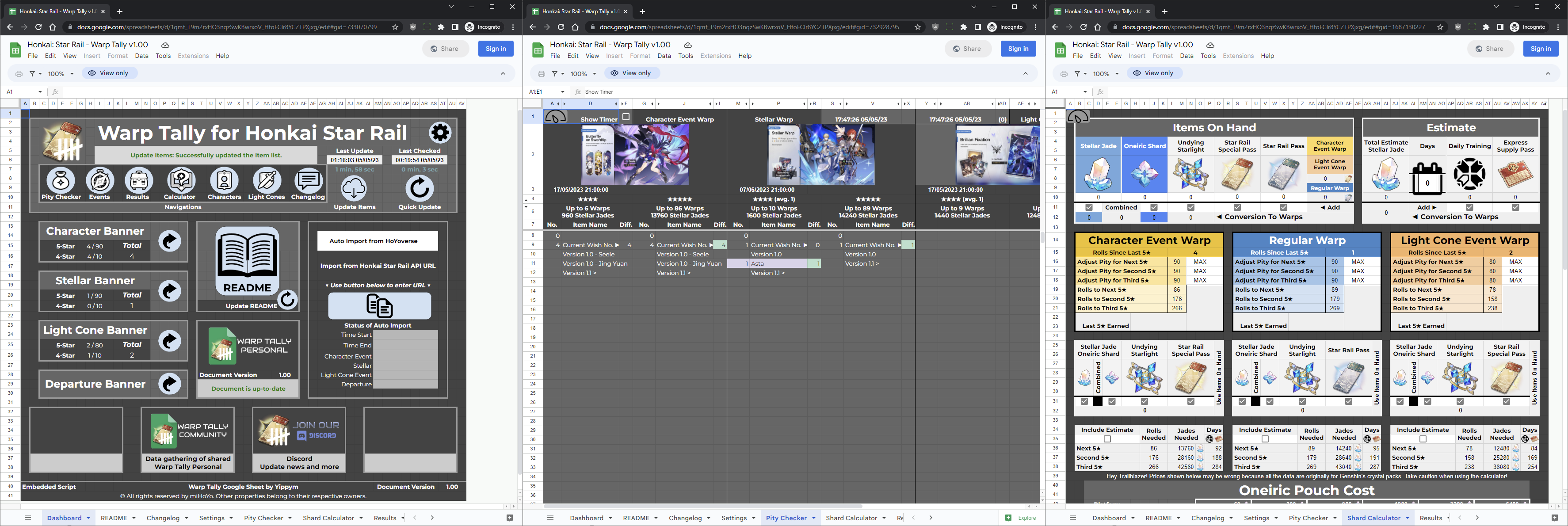 GitHub Yippy Warp Tally Star Rail Sheet Honkai Star Rail Warp Tracker   Warp Tally Preview 