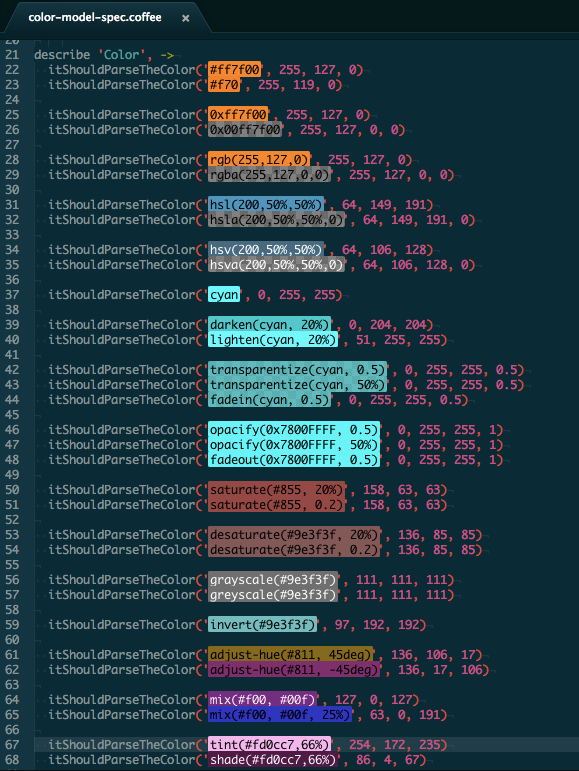 AtomColorHighlight Screenshot