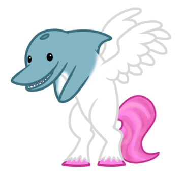 The dolphin-pony - proof that cute + cute = double cute.