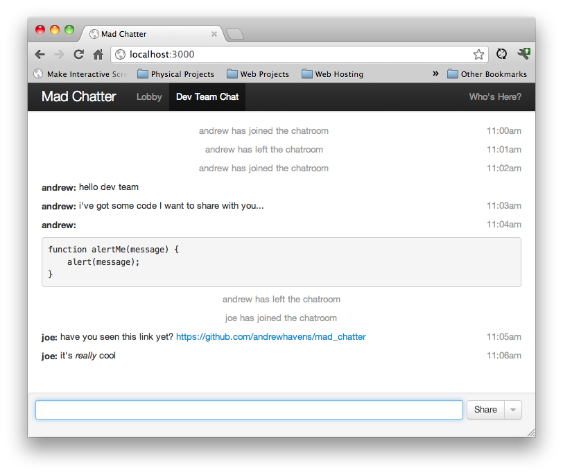Mad Chatter screenshot