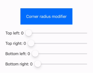 corner radius