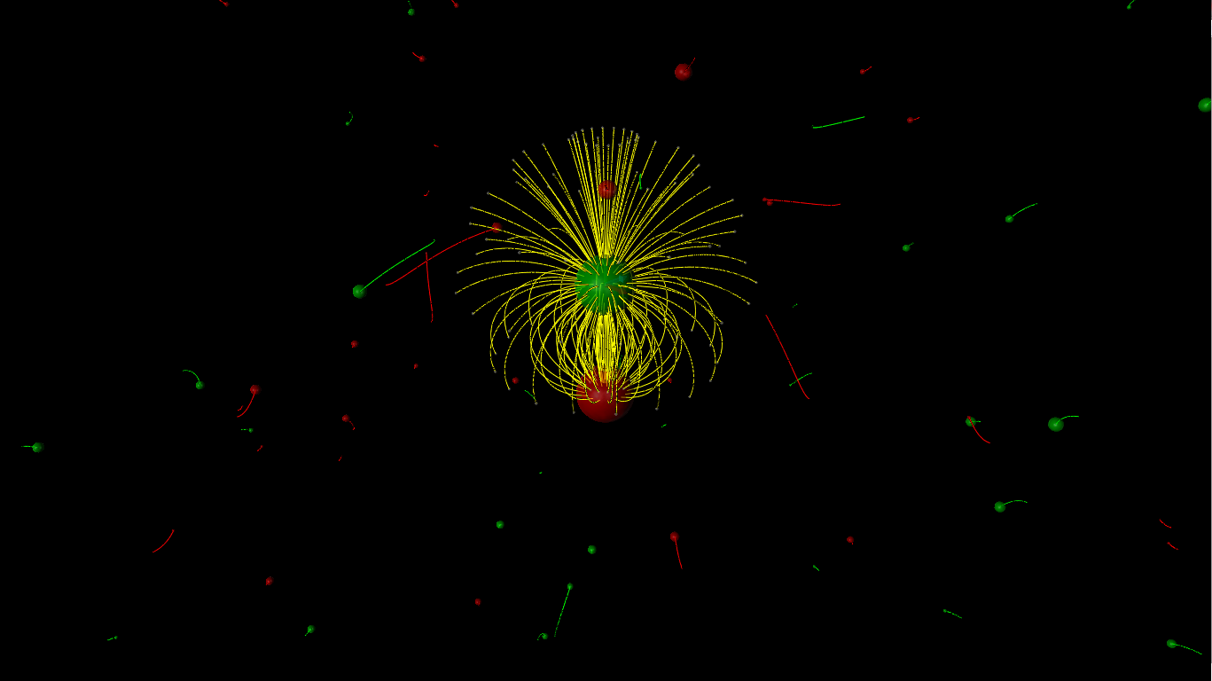 Electric dipole particles interaction