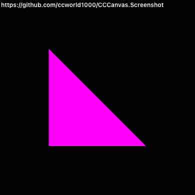 CCCanvas.Triangle iPhone Screenshot