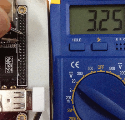 GPIO PG9 Low status