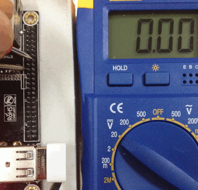 GPIO PG9 Low status