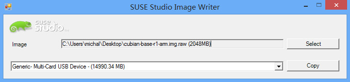 Image Writer Screenshot