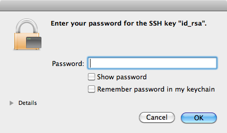 SSH public key authentication in Keychain
