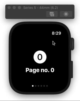 HPageView on watchOS