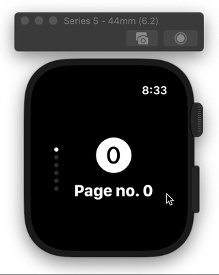 VPageView on watchOS