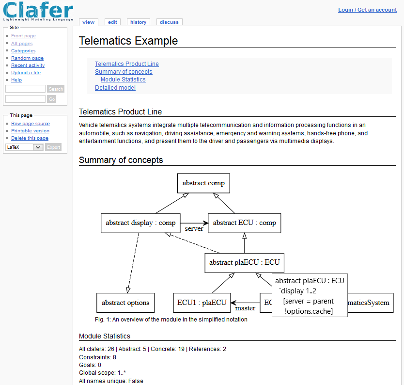 Telematics Example, Module Overview