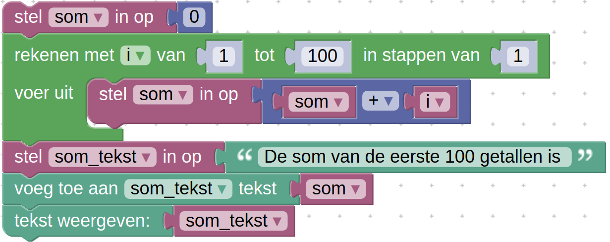 Lussen in **blokken**