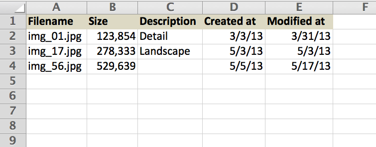 Spreadsheet