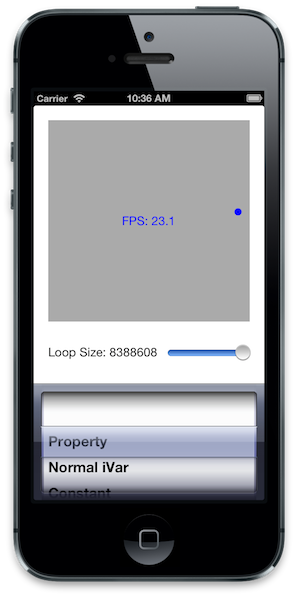 Screenshot of Property Performance project