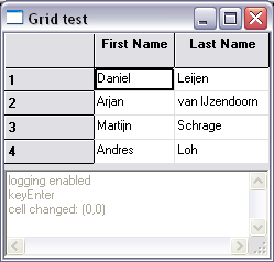 Grid demo on windows XP