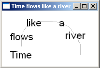 Time flows like a river on windows XP
