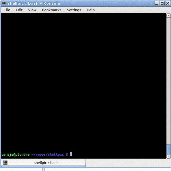 An animated gif shown in a terminal.