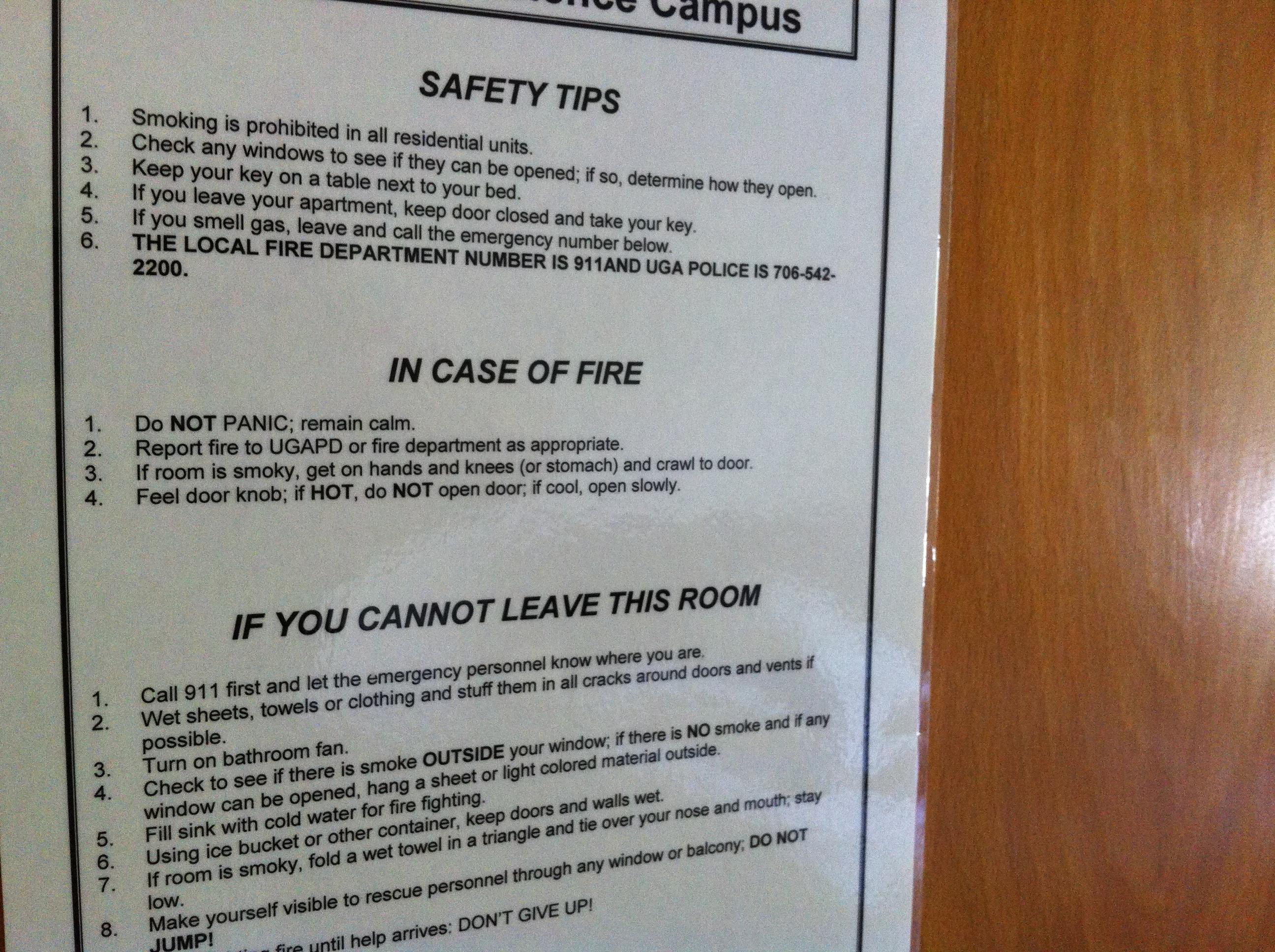 Safety Alert in Apartment