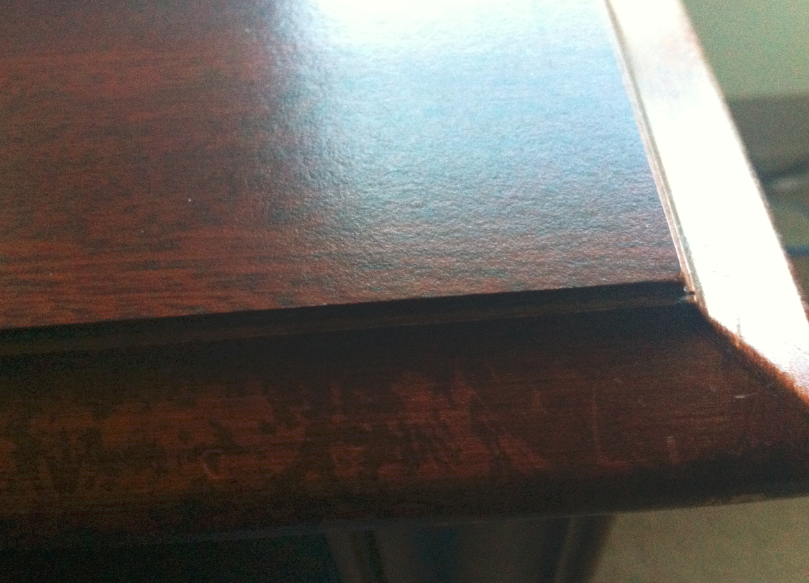 Sharp edge table