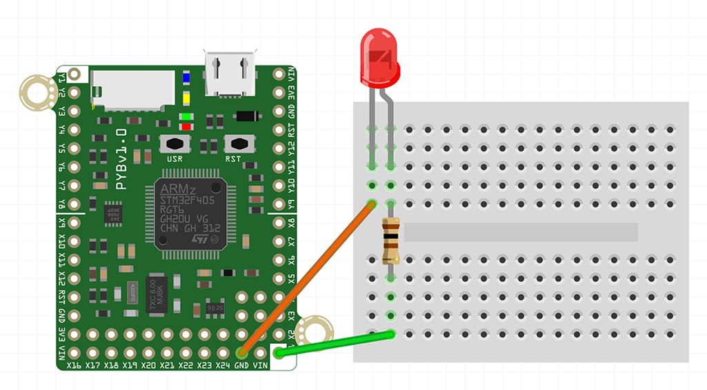 Fritzing Breadboard