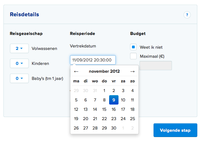 Datepicker screenshot