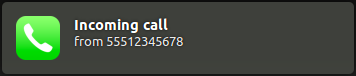 screenshot of growl incoming call