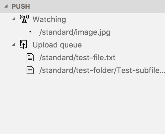 Watch file list output