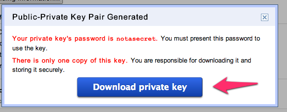 Download Private Key