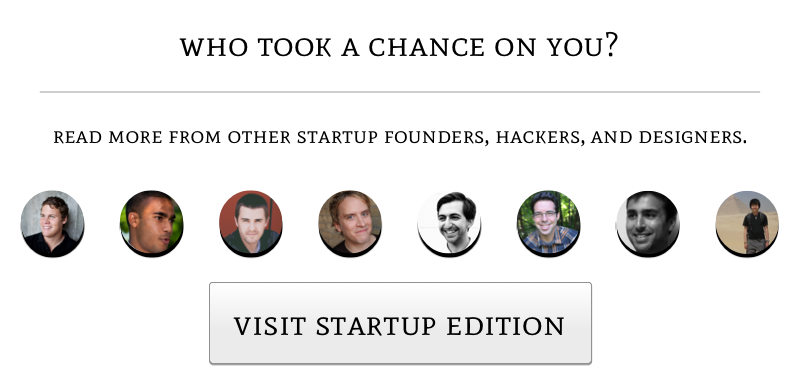 visit Startup Edition