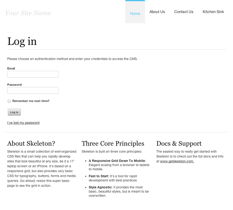 SilverStripe Foundation Theme