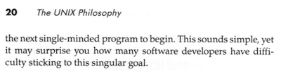 the next single-minded program to begin. This sounds simple, yet it may surprise you how many software developers have difficulty sticking to this singular goal.