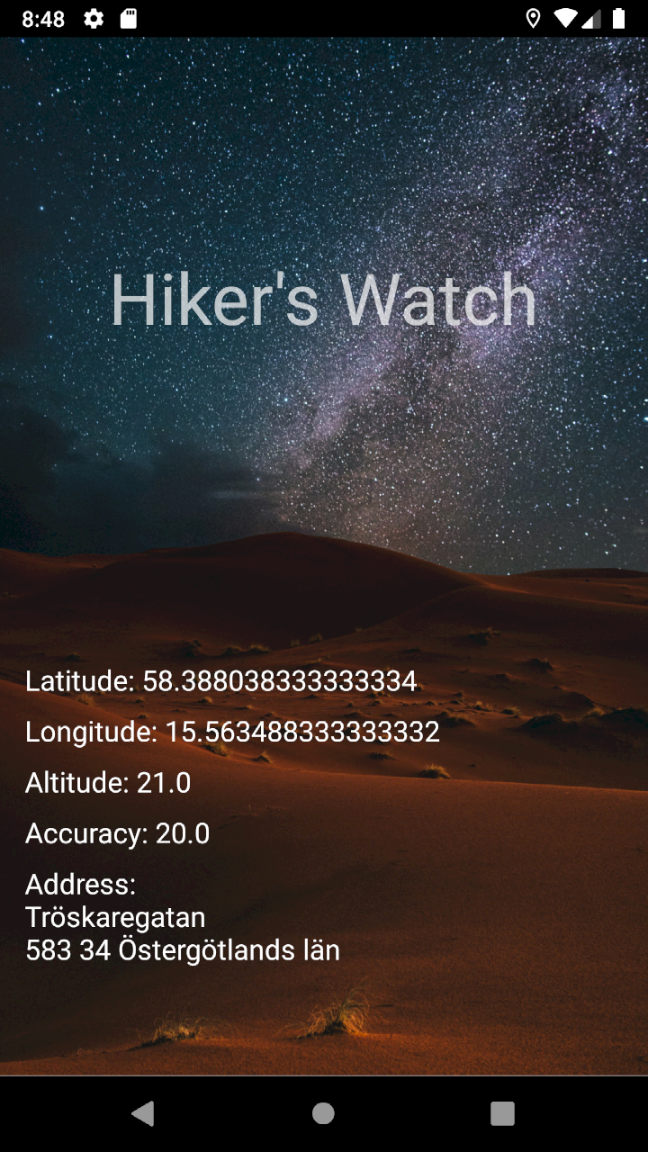 Hiker's Watch