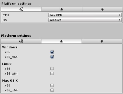 Plugin settings for AnyCPU DLLs