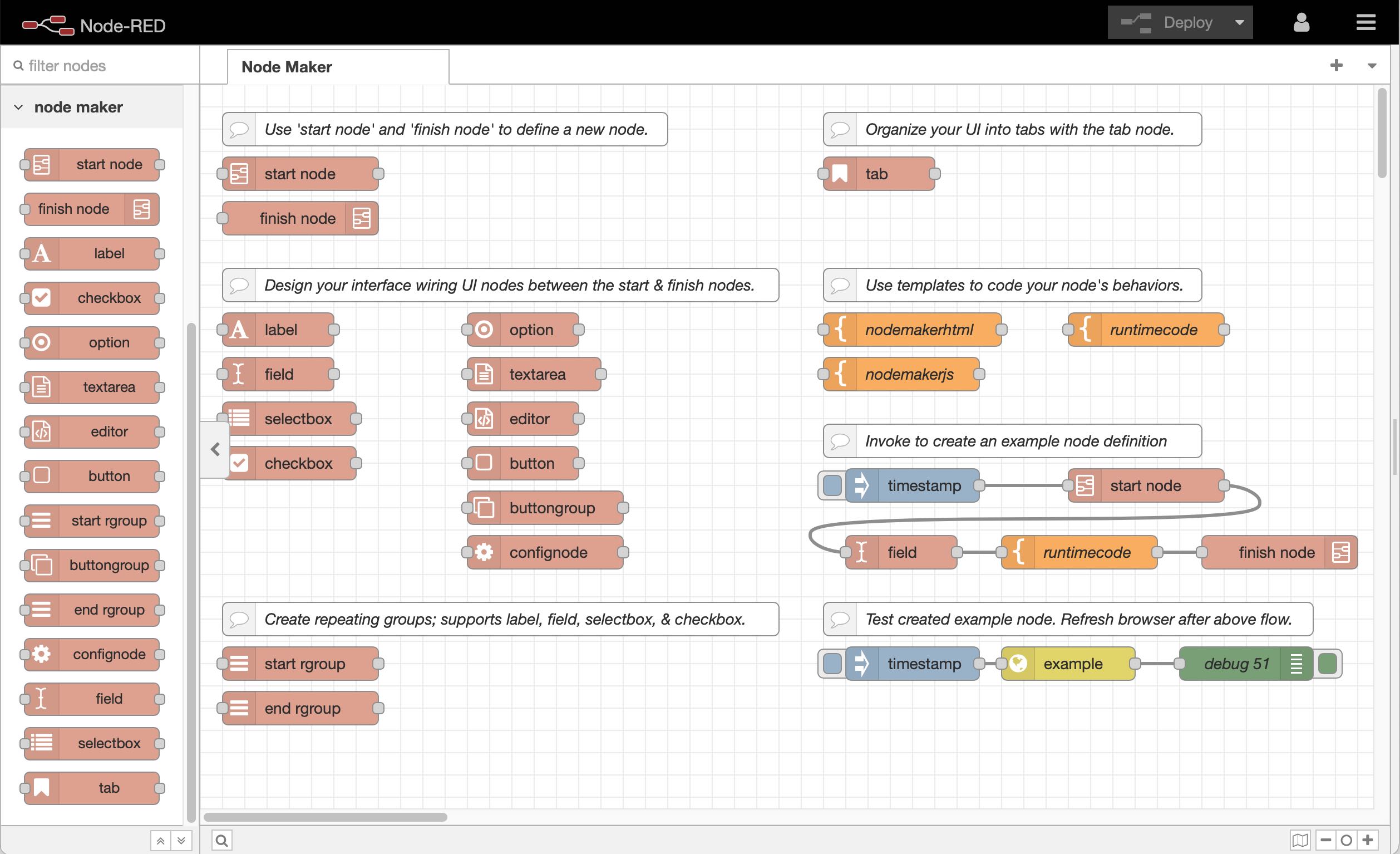 screenshot of node-maker