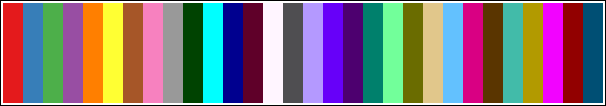 30 colors, based on "Set1"