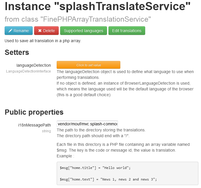 FINE translationService