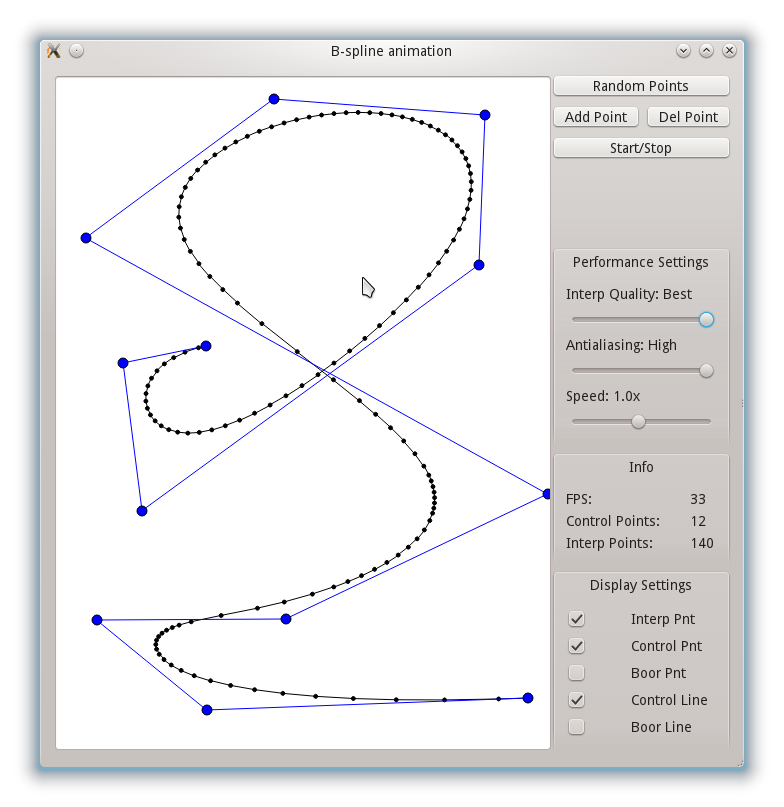 GitHub - Vkorchagin/animated-b-spline: Animated B-Spline On Qt.