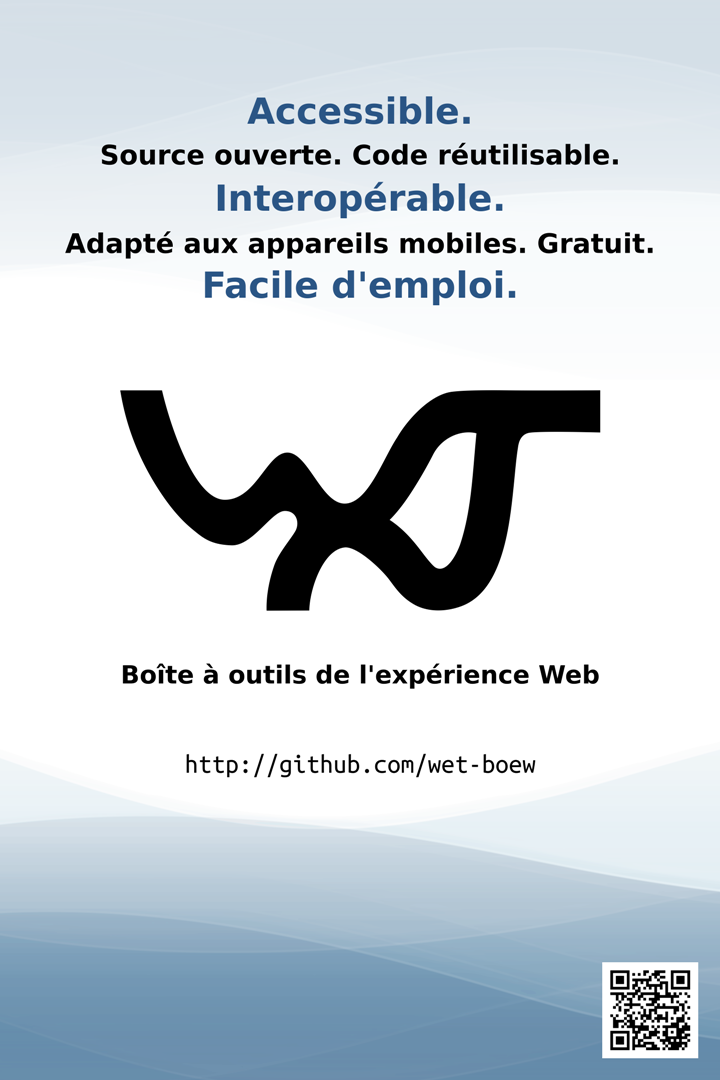 Poster en français pour la Boîte à outils de l'expérience Web