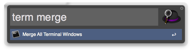 Screenshot: Merge Terminal Windows