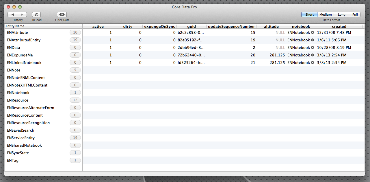 Evernote Data